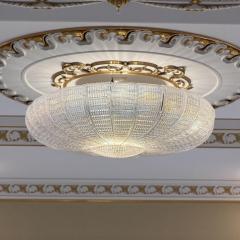 Large Murano Glass Leaves Modern Flushmount or Ceiling Light - 4625285