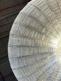 Large Murano Glass Leaves Modern Flushmount or Ceiling Light - 4625288