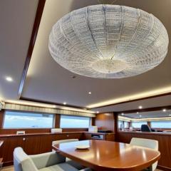 Large Murano Glass Leaves Modern Flushmount or Ceiling Light - 4625291