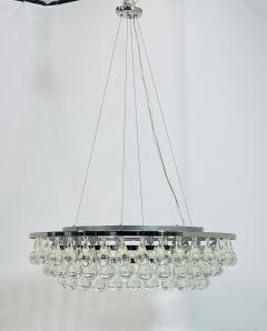 Large Murano Glass Nickel Frame Chandelier - 4202697