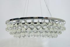 Large Murano Glass Nickel Frame Chandelier - 4202699