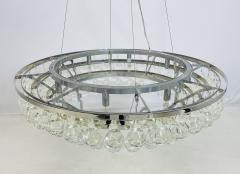 Large Murano Glass Nickel Frame Chandelier - 4202700