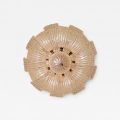 Large Murano Graniglia Glass Flush Mounts - 4618687