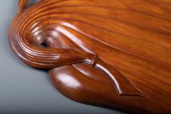 Large Natural Carved Box Wood Tray - 3812567