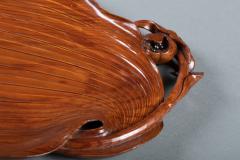 Large Natural Carved Box Wood Tray - 3812572