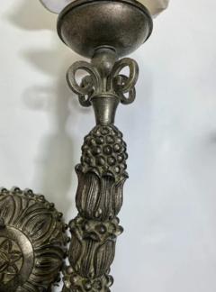 Large Neo Gothic Style Cast Iron Two Arms Wall Sconce - 2867271