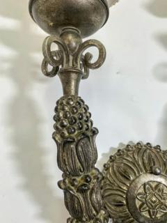 Large Neo Gothic Style Cast Iron Two Arms Wall Sconce - 2867282