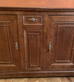 Large Oak Buffet With Two Doors 19th Century - 3888983