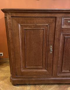 Large Oak Buffet With Two Doors 19th Century - 3888985