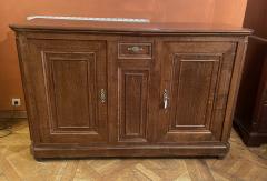 Large Oak Buffet With Two Doors 19th Century - 3888986