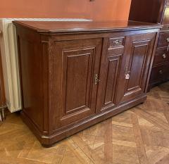 Large Oak Buffet With Two Doors 19th Century - 3888987