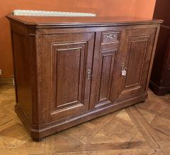 Large Oak Buffet With Two Doors 19th Century - 3888988