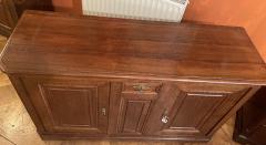 Large Oak Buffet With Two Doors 19th Century - 3888989