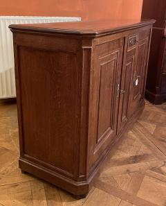 Large Oak Buffet With Two Doors 19th Century - 3888990