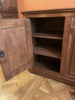 Large Oak Buffet With Two Doors 19th Century - 3888991