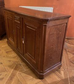 Large Oak Buffet With Two Doors 19th Century - 3888992