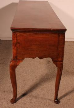 Large Oak Console Or Dresser Base With Three Drawers 18th Century - 3888888