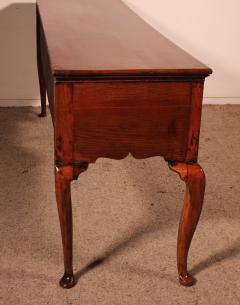 Large Oak Console Or Dresser Base With Three Drawers 18th Century - 3888890