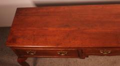 Large Oak Console Or Dresser Base With Three Drawers 18th Century - 3888893