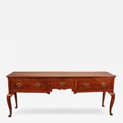 Large Oak Console Or Dresser Base With Three Drawers 18th Century - 3890694