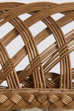 Large Octagonal Wicker Mirror - 4377480