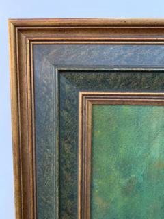 Large Oil on Canvas Figurative Painting of a Farmer Woman by a Well - 2873107