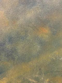 Large Oil on Canvas Figurative Painting of a Farmer Woman by a Well - 2873287