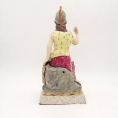 Large Old English Copy of Prattware Figure of Britannia U K circa 1900 - 3392682