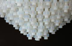 Large Opalescent Murano Glass Chandelier - 2914682