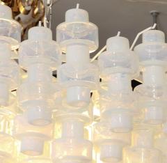 Large Opalescent Murano Glass Chandelier - 2914701