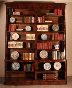 Large Open Bookcase In Mahogany From The 19th Century - 2744789