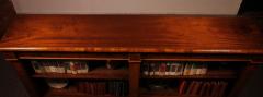 Large Open Bookcase In Walnut And Inlays From The 19th Century - 3390234