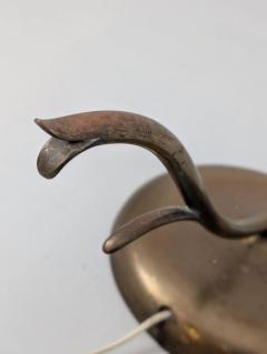 Large Organic Modern Branching Floor Lamp in Brass Linnen Finland 1950s - 4384371