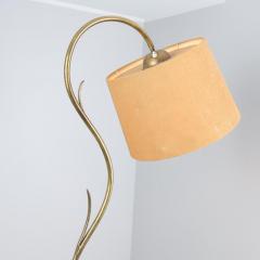 Large Organic Modern Branching Floor Lamp in Brass Linnen Finland 1950s - 4384375