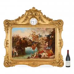 Large Orientalist musical picture clock after Krafft - 3961318