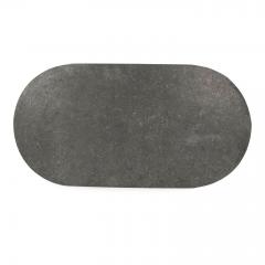 Large Oval Shape Belgian Bluestone Top Dining Table - 3290643