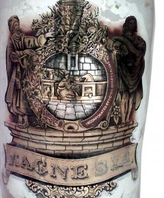 Large Painted Victorian Apothecary Jar - 4321333