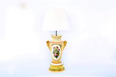 Large Pair 19th Century Gilt Porcelain Table Lamps - 1964047