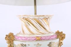 Large Pair 19th Century Gilt Porcelain Table Lamps - 1964053
