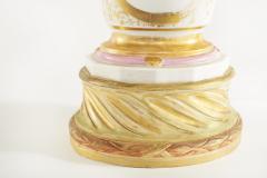 Large Pair 19th Century Gilt Porcelain Table Lamps - 2107398