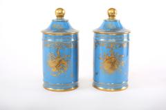 Large Pair 19th Century Sevres Style Porcelain Covered Jars - 1944081