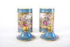 Large Pair 19th Century Sevres Style Porcelain Covered Jars - 1944082