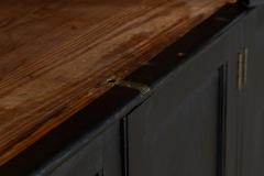 Large Pair 19thC English Grain Ebonised Pine Bookcases - 3501468