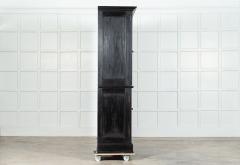 Large Pair 19thC English Grain Ebonised Pine Bookcases - 3501478