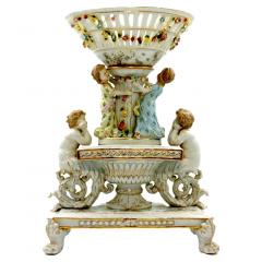 Large Pair German Porcelain Decorative Pieces - 2715057