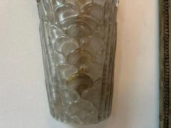 Large Pair Of Art Deco Style Murano Glass Sconces - 3649452