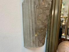 Large Pair Of Art Deco Style Murano Glass Sconces - 3649453