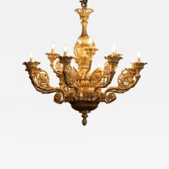 Large Pair of 20th Century English Ormolu Chandeliers - 4638954