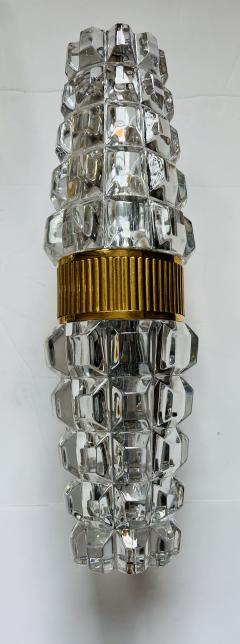 Large Pair of Austrian Crystal Kolarz Gold Wall Lamps - 3373050