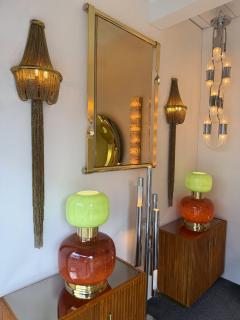 Large Pair of Brass Bracelet Chain Sconces - 4686252